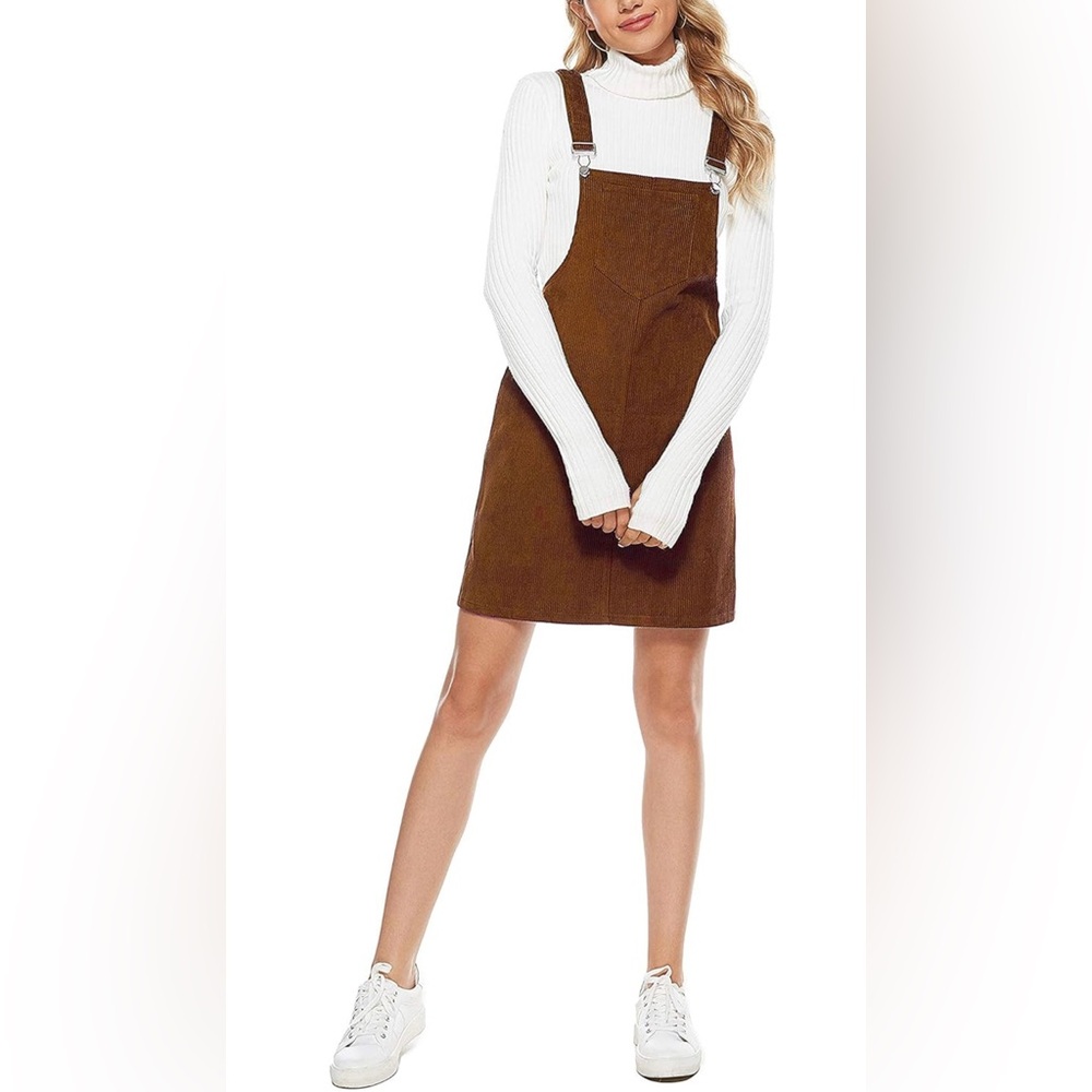 Corduroy Overall Pinafore Dress